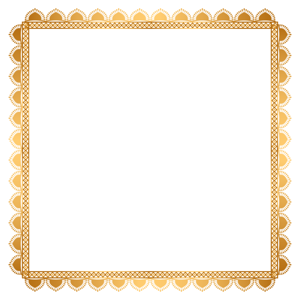 Rectangle Golden Frame Clipart golden pattern png
