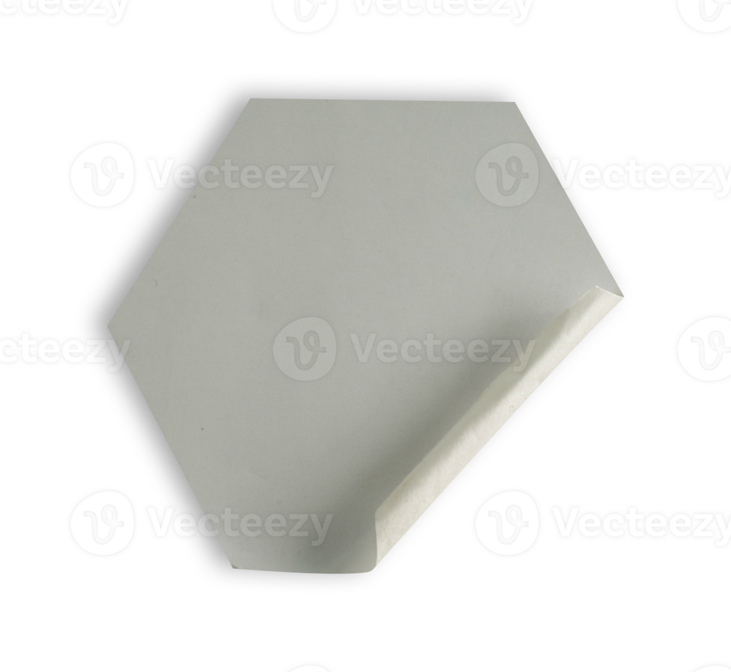 hexagon glued for mockup element png