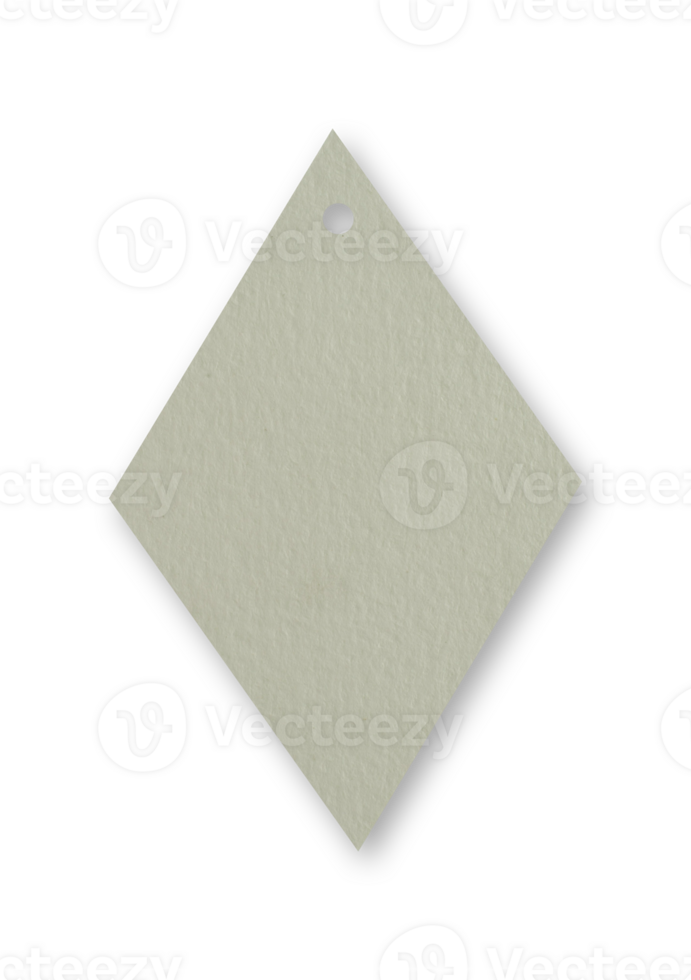 blank paper tag mockup isolated png