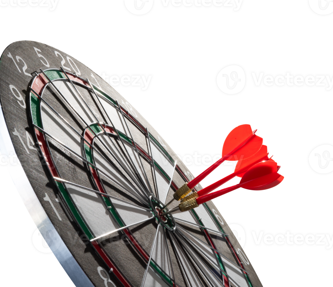 dart hitting target success element png