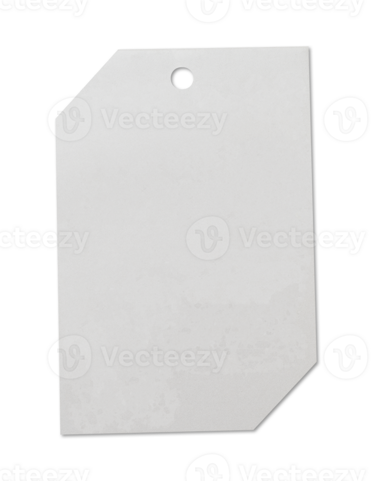 white tag isolated for business branding png