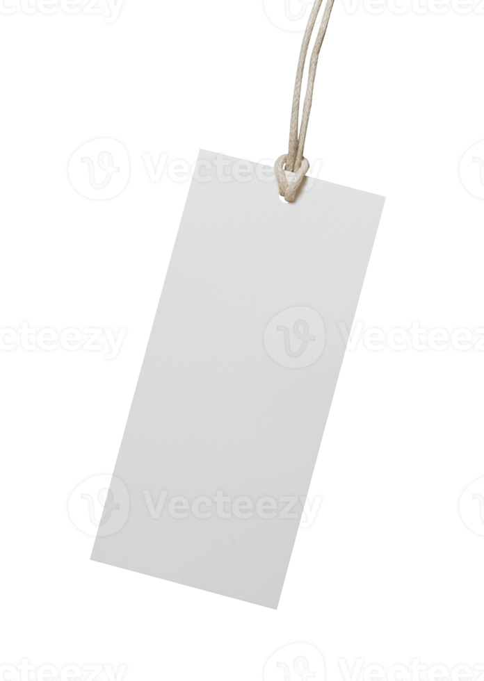 blank label with rope for business mockup png