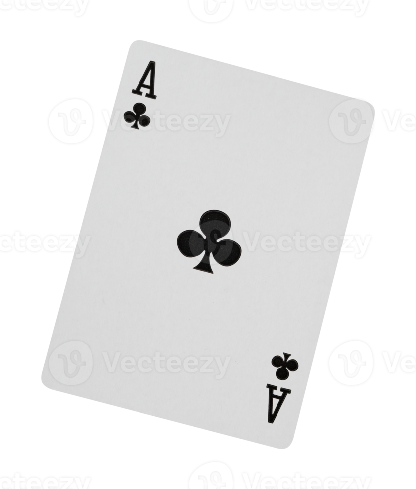 clubs playing card isolated element png