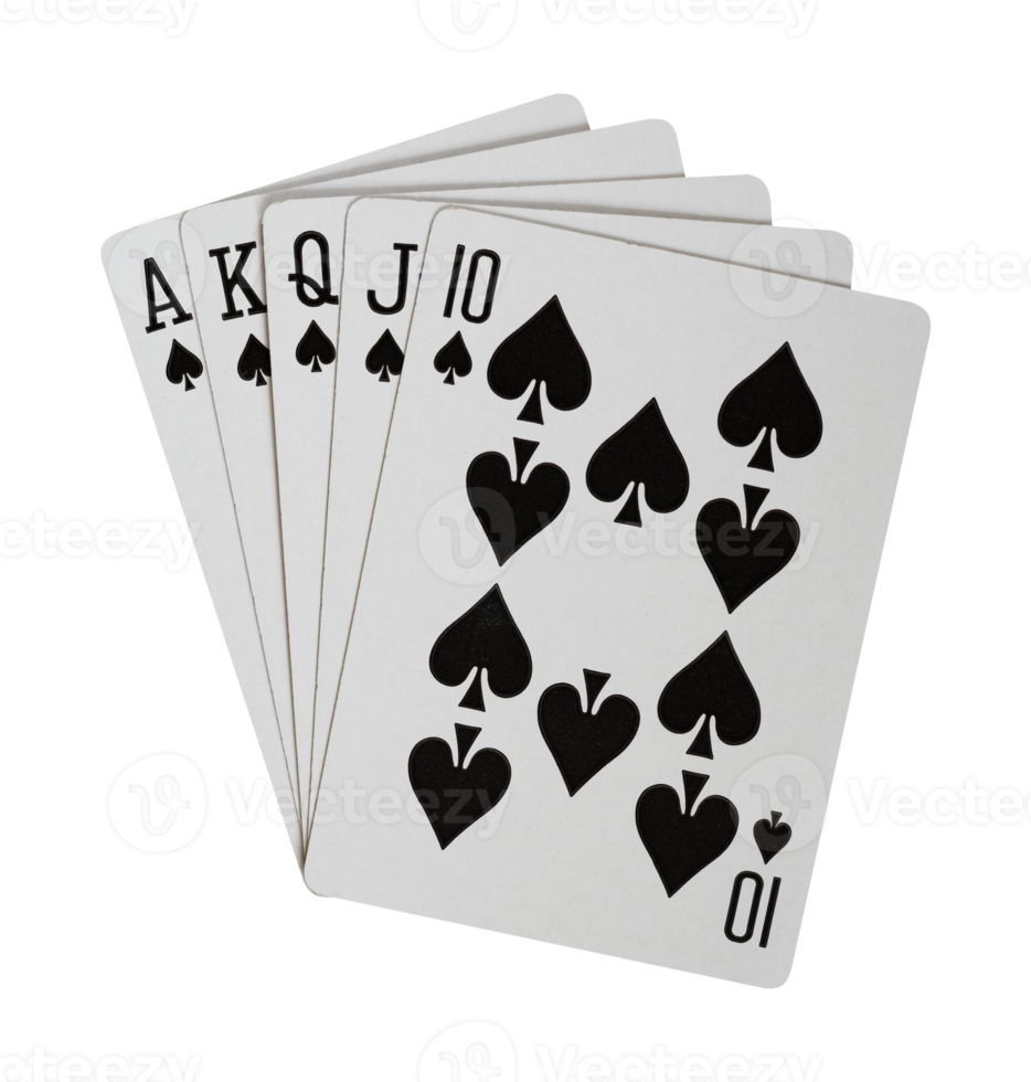 playing cards isolated top view png