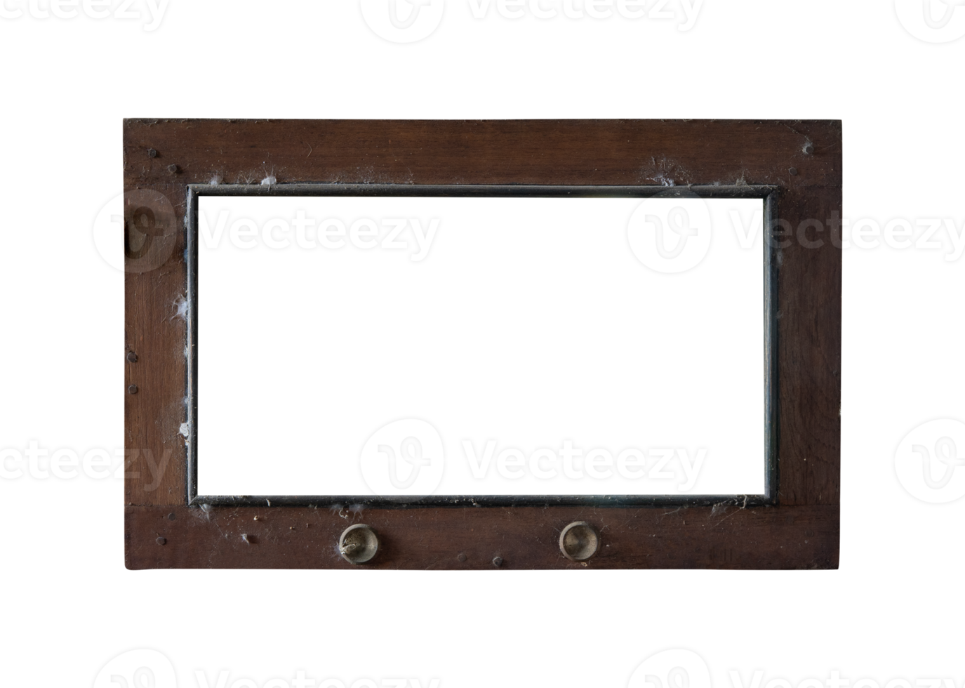 old wooden frame isolated png