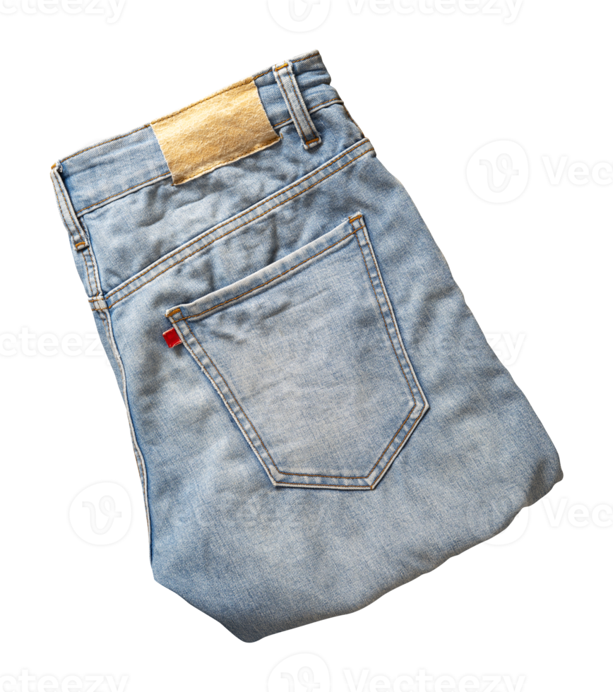 folded jeans isolated on white png