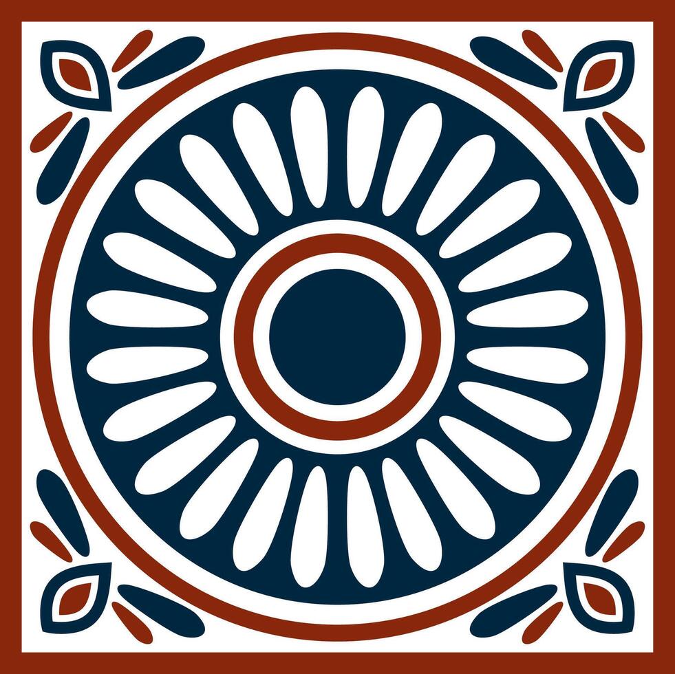 square Assyrian color ornament. Rectangle, border, frame of Mesopatamia. Pattern of the ancient East vector