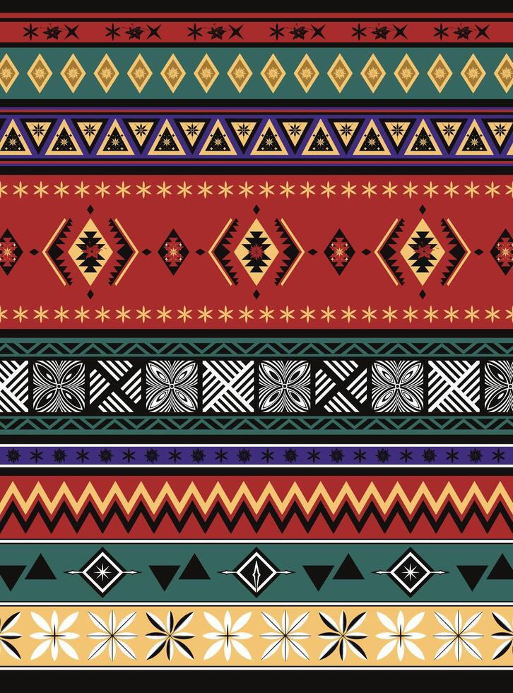 custom made tribal pattern ethnic ornaments art fabric carpet print pattern wallpaper color background vector