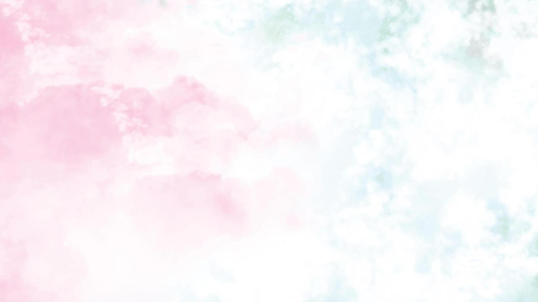 Pastel Watercolor Cloud Background. Soft Pink and Blue Abstract Texture vector