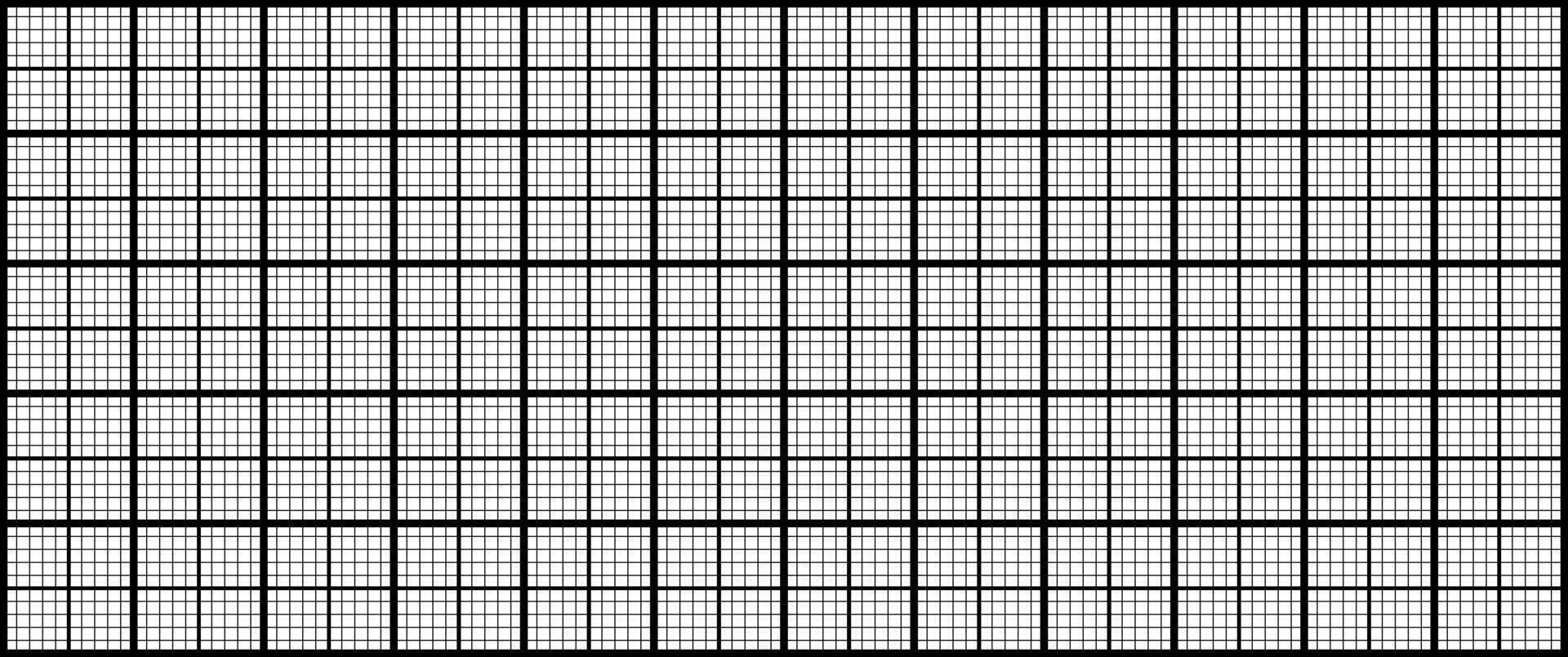Grid background inspired by millimeter graph paper. Clean layout with precise square lines for technical drawing, design planning, or stationery templates. vector