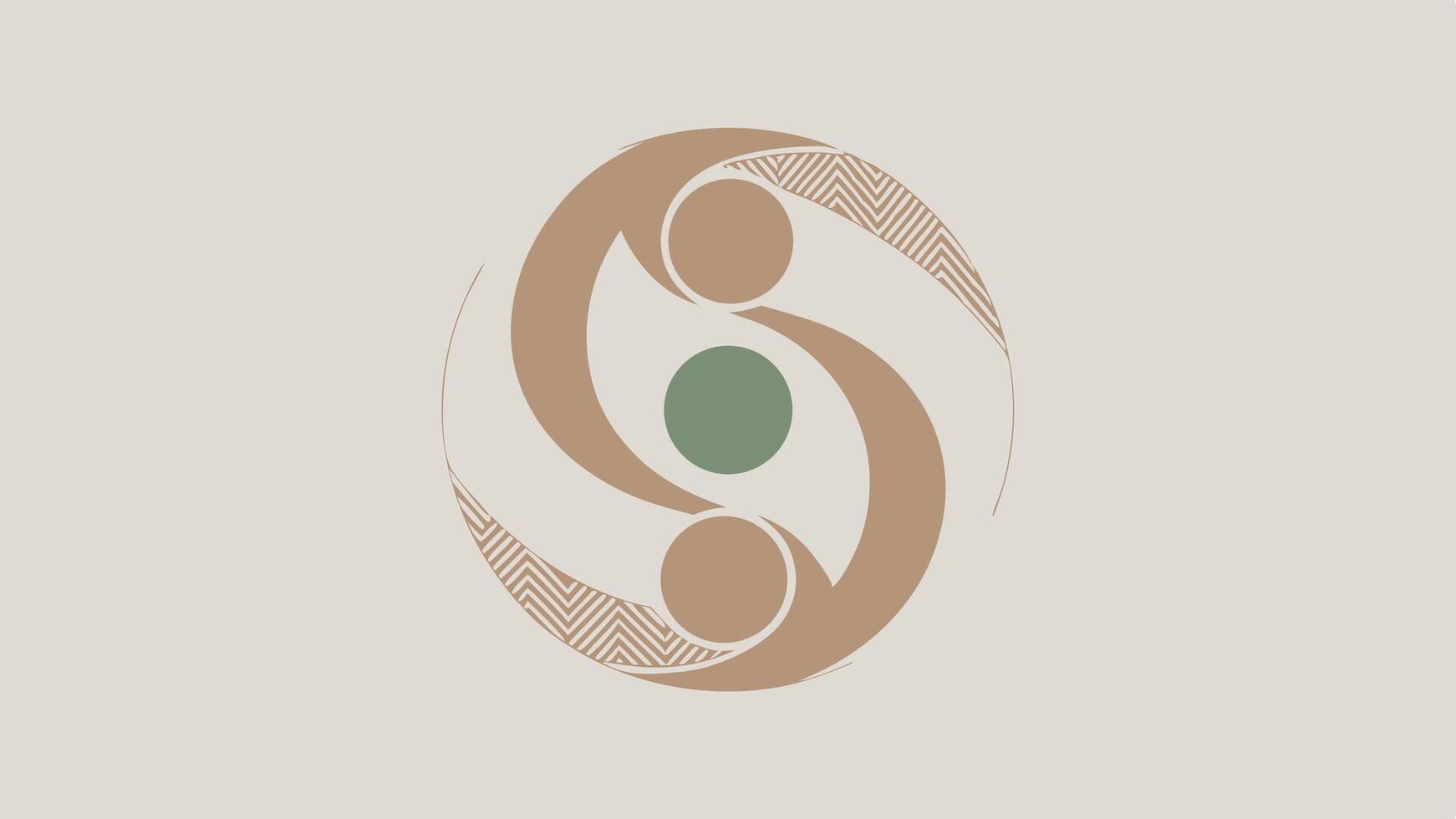 Abstract circle logo design illustration for branding and company identity design concept vector