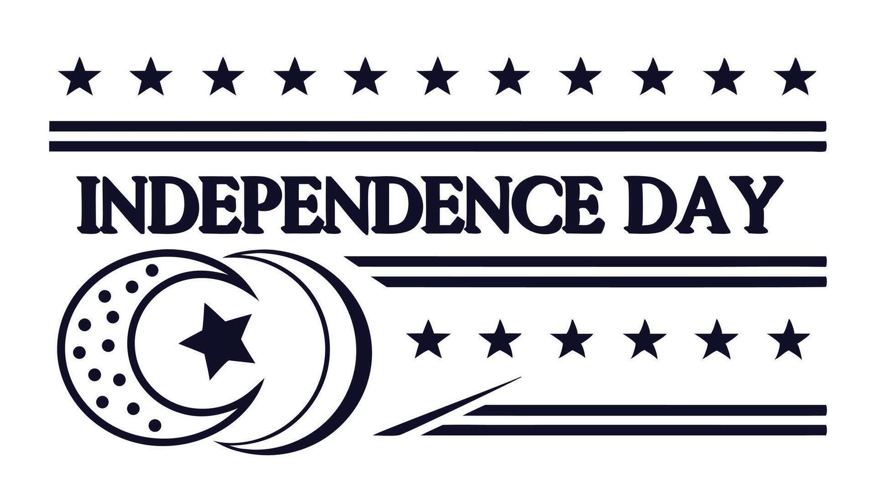 Pakistan independence day celebration design graphic template for greetings and posters design vector