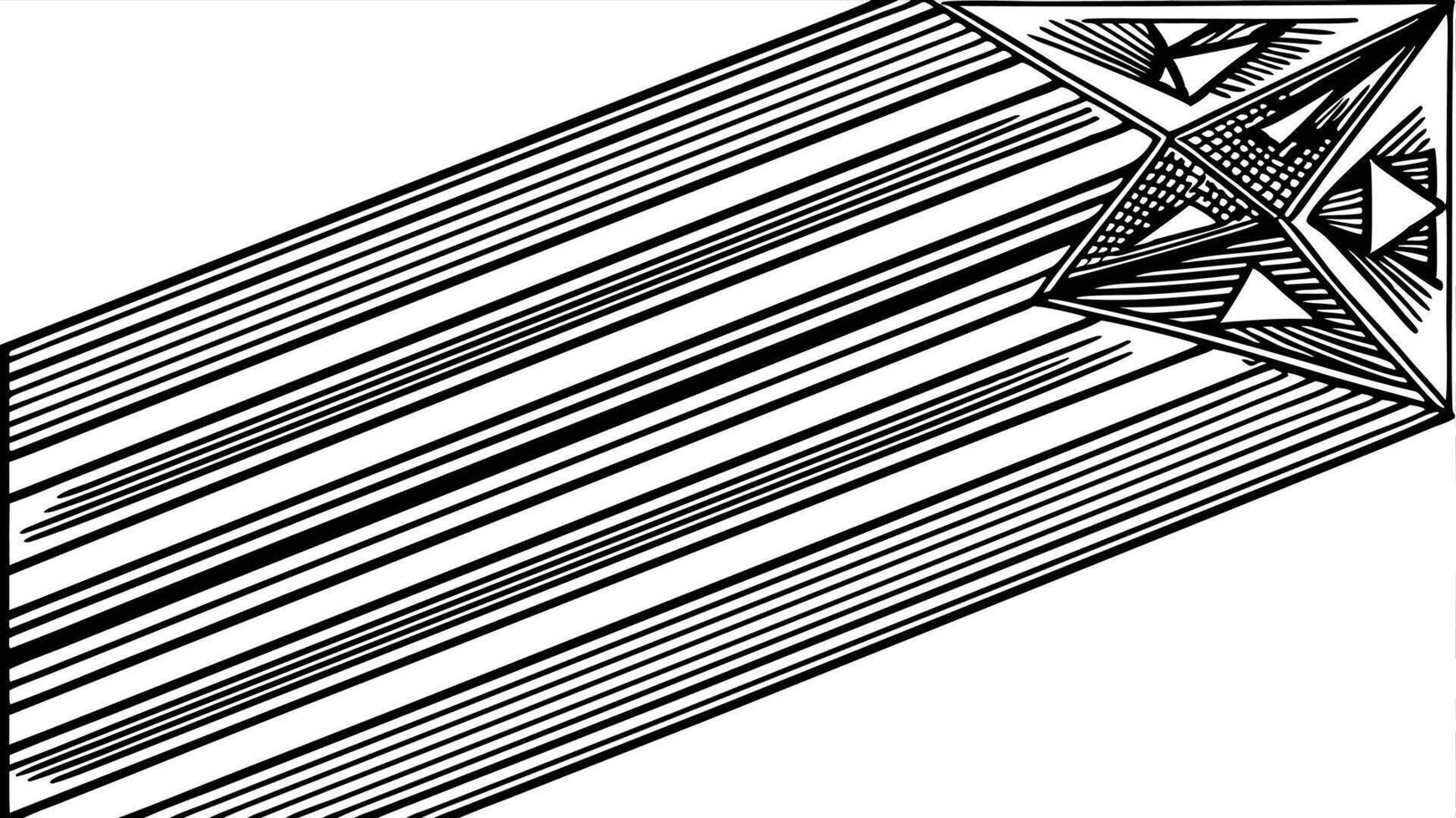 Abstract art black and white geometric design with triangles and lines modern graphic illustration art 100 vector