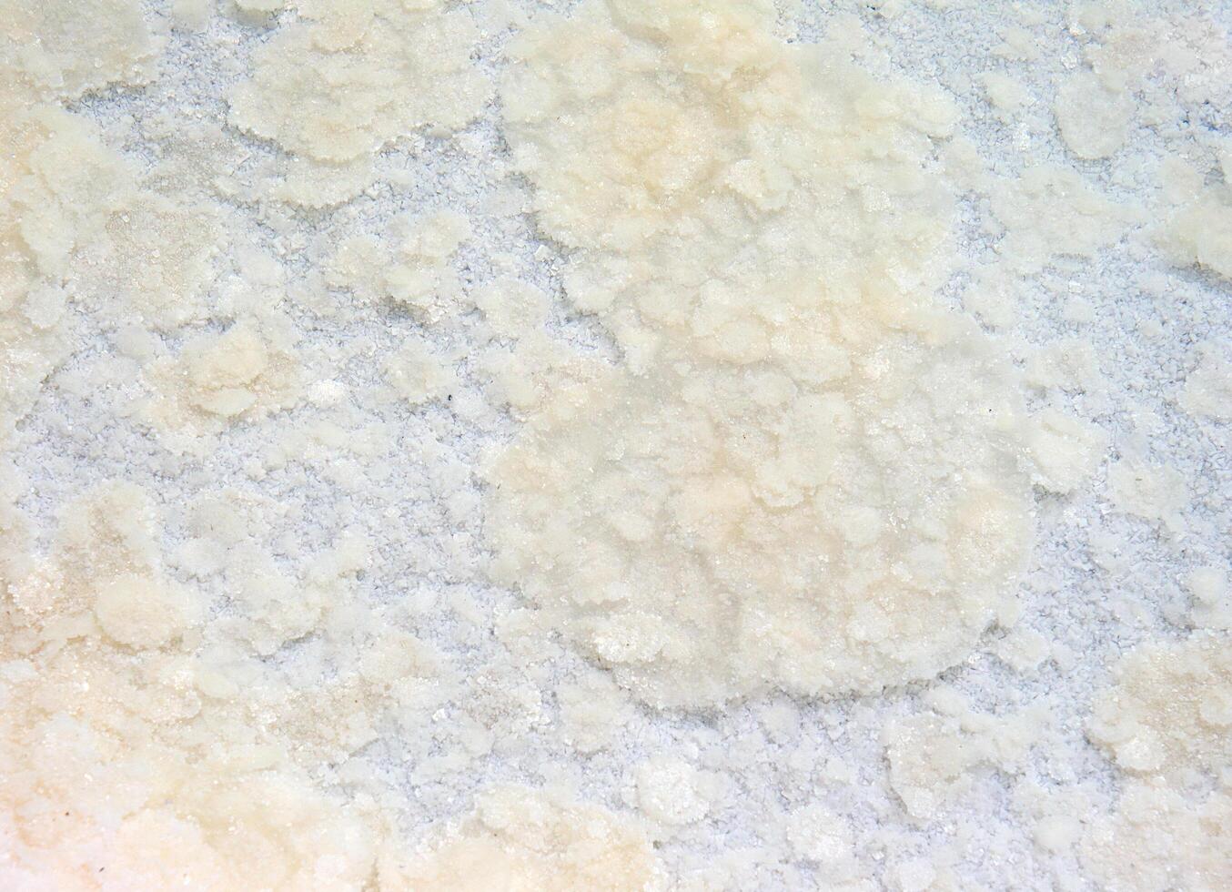 Raw salt texture in a salt lake photo