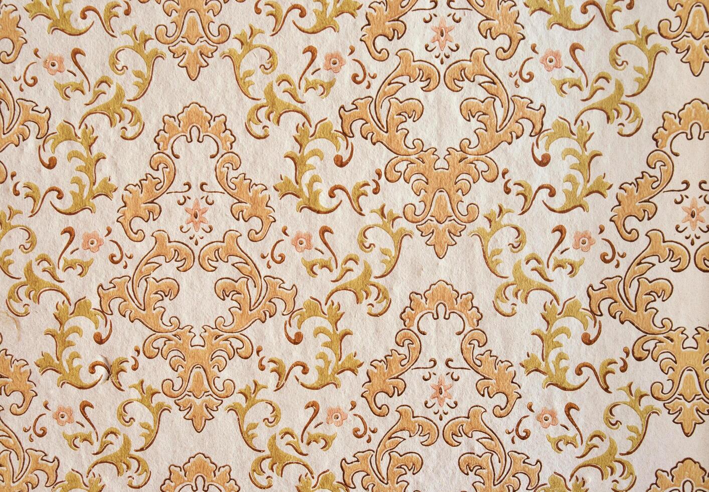 Old beige wallpaper photo