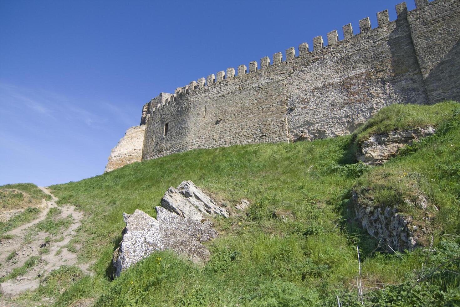 Akkerman fortress in Ukraine, from below photo