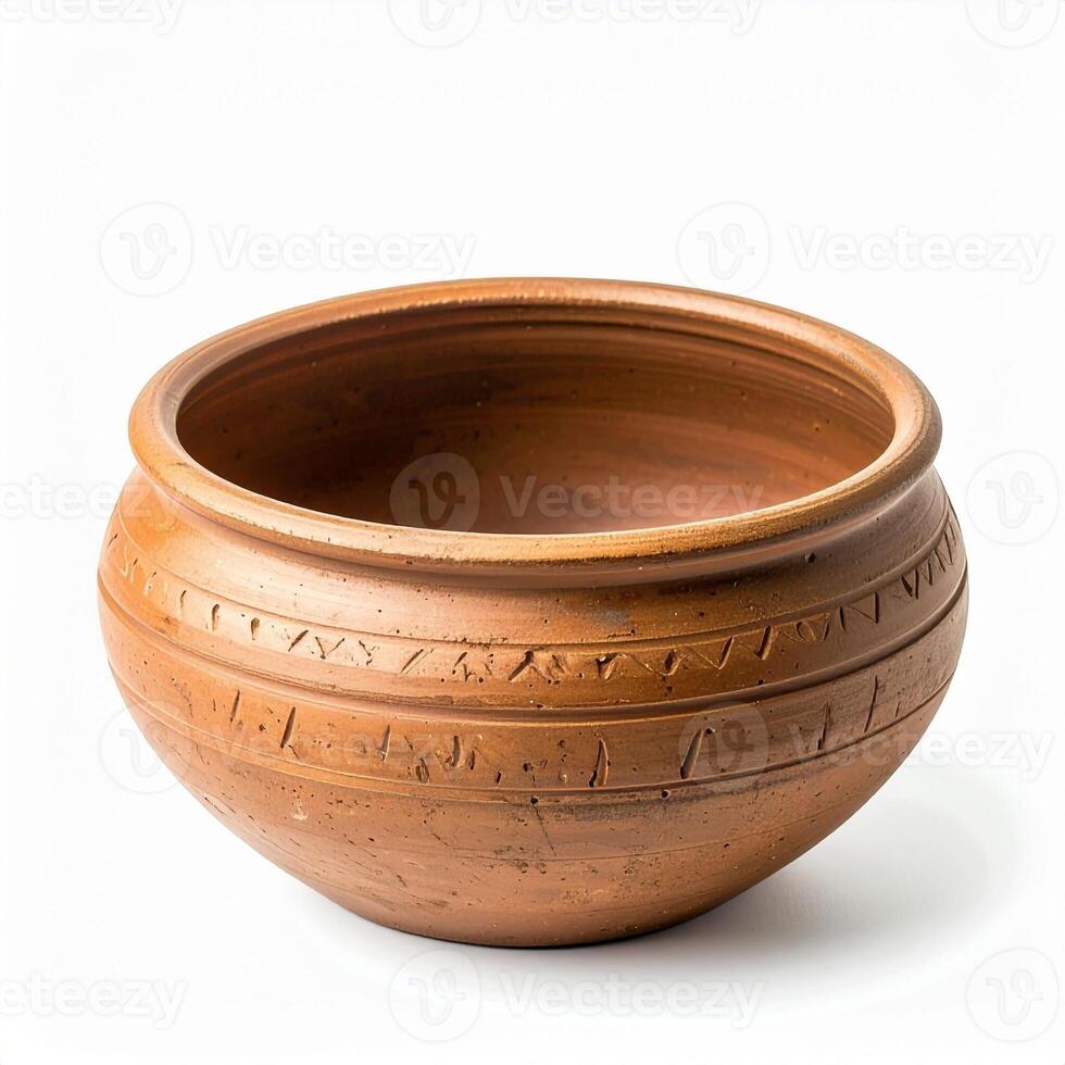 Handcrafted Earthy Clay Bowl with Subtle Texture Version Two photo