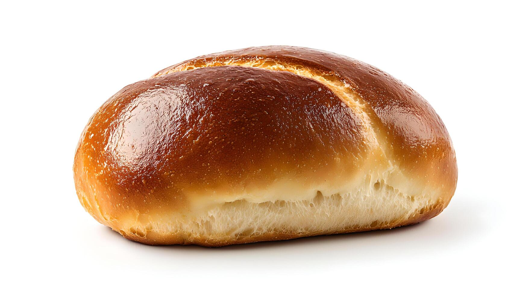 A loaf of bread on a white background photo