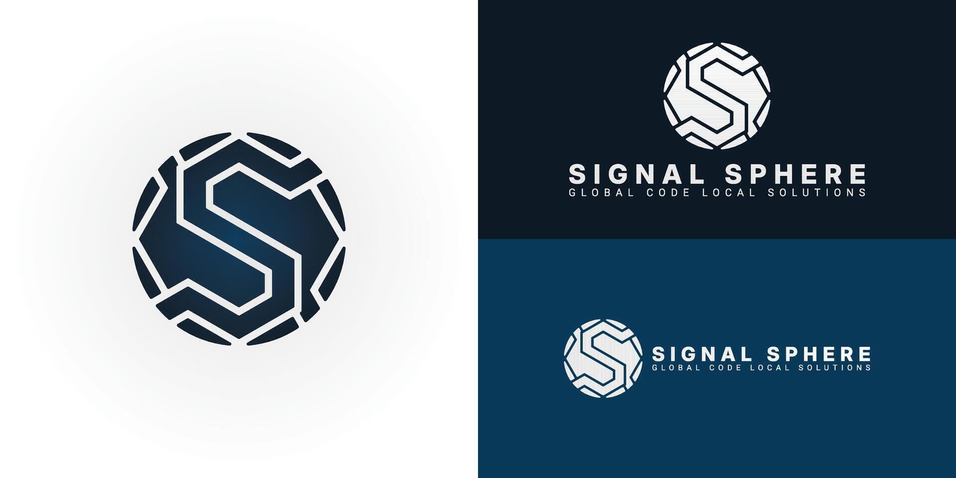 The logo features a bold S within a geometric sphere, representing innovative software for a connected world. The sphere signifies global reach, while the stylized S denotes core software solutions. vector