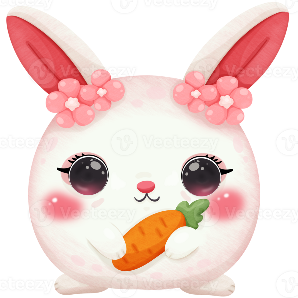 Cute rabbit cartoon png