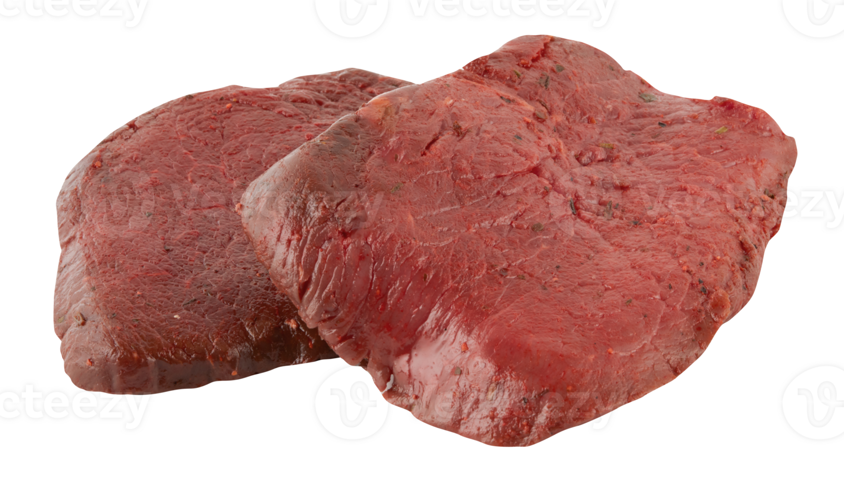 Pork Loin with Garnish cut out isolated transparent background png