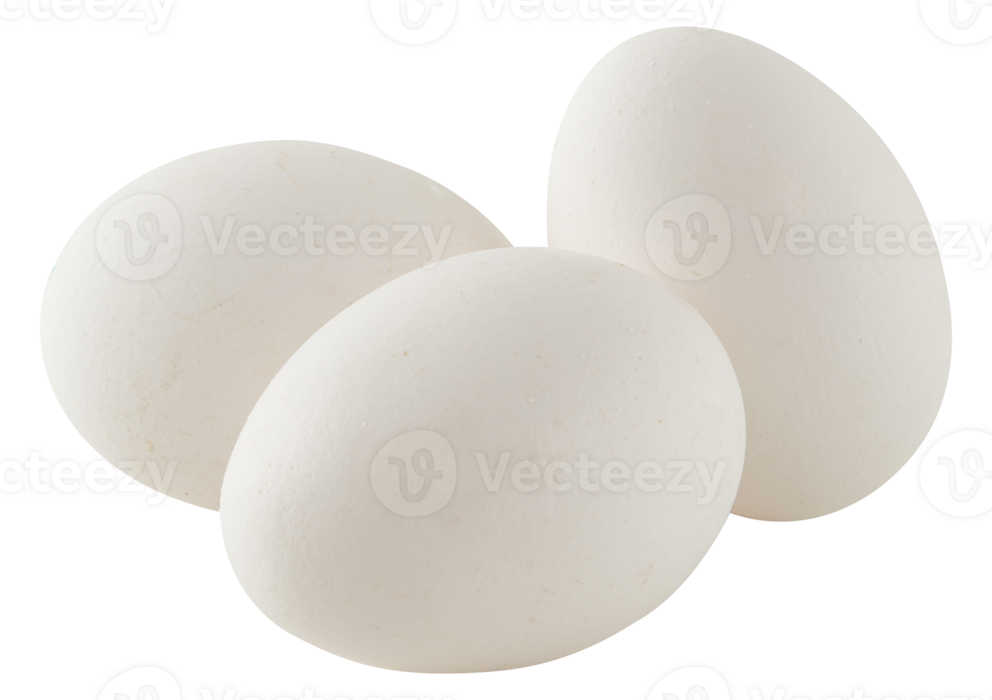 Fresh duck Eggs cut out isolated transparent background png