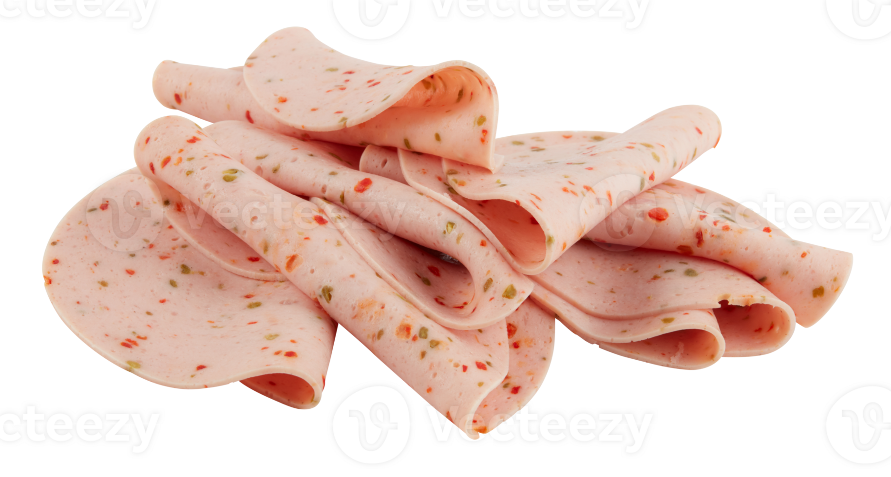 ham smoked Pork Loin cut out isolated transparent background png