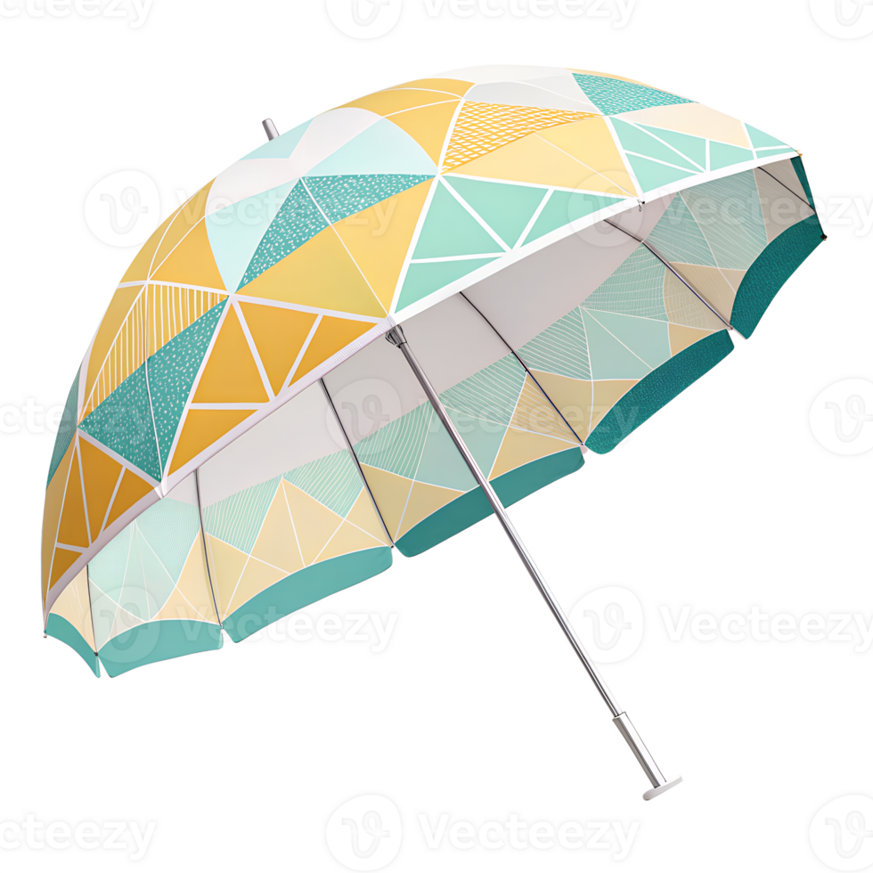 An umbrella with geometric patterns png