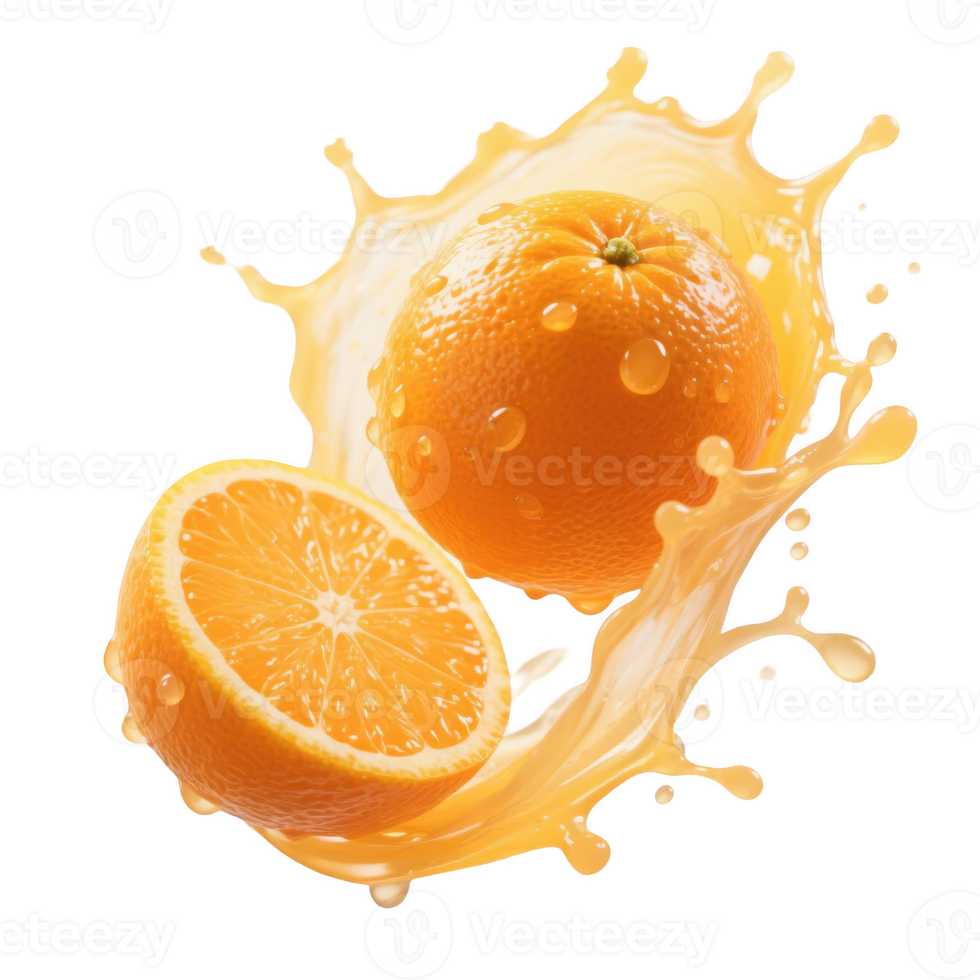 Orange juice splash png