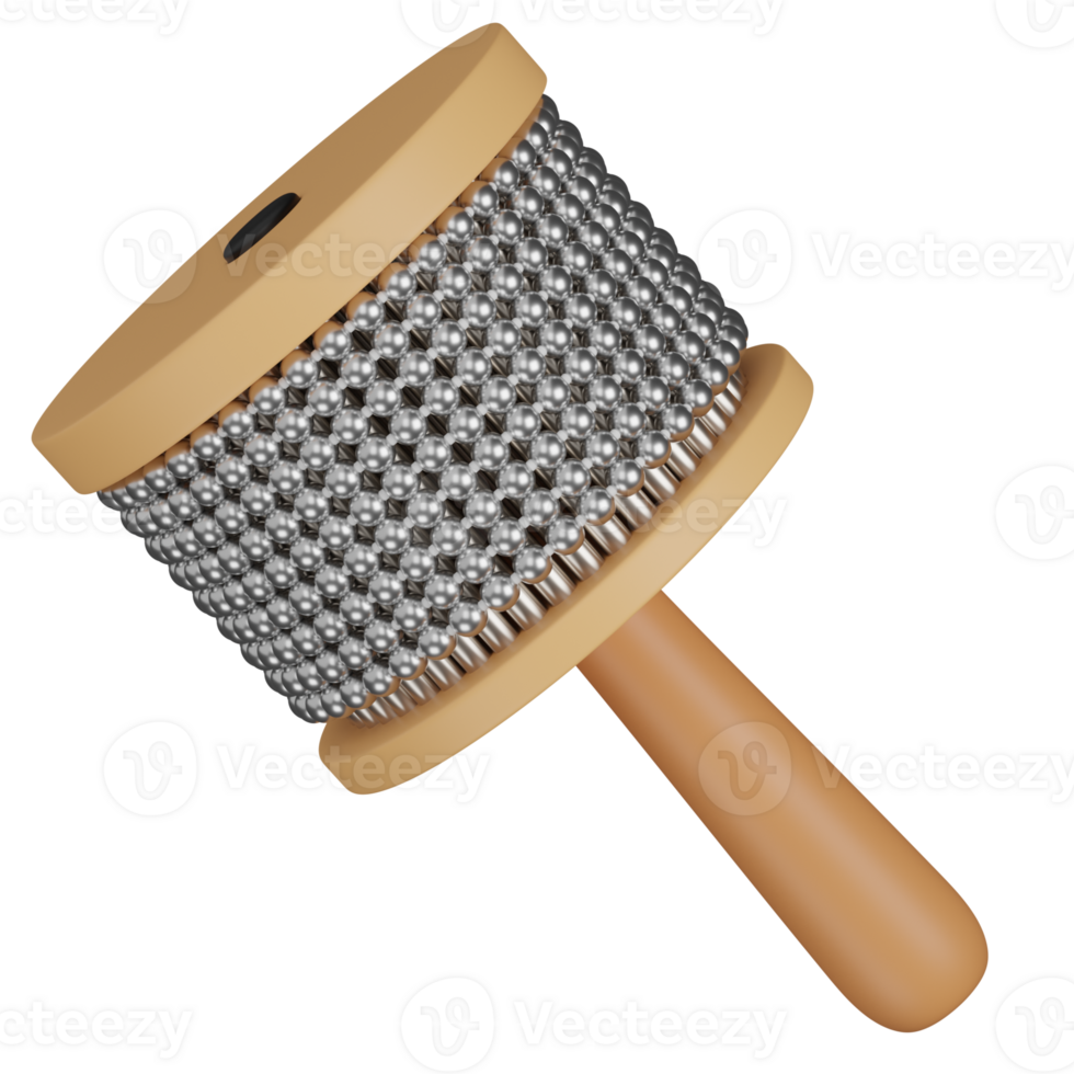 3D Rendered Cabasa Musical Instrument icon png