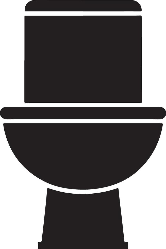 Solid Icon for Toilet vector