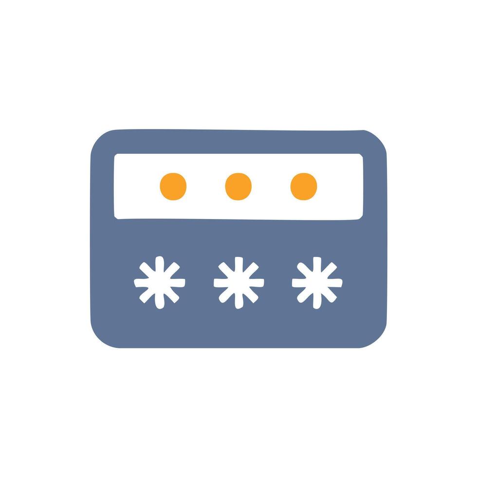 Secure password login access digital security vector