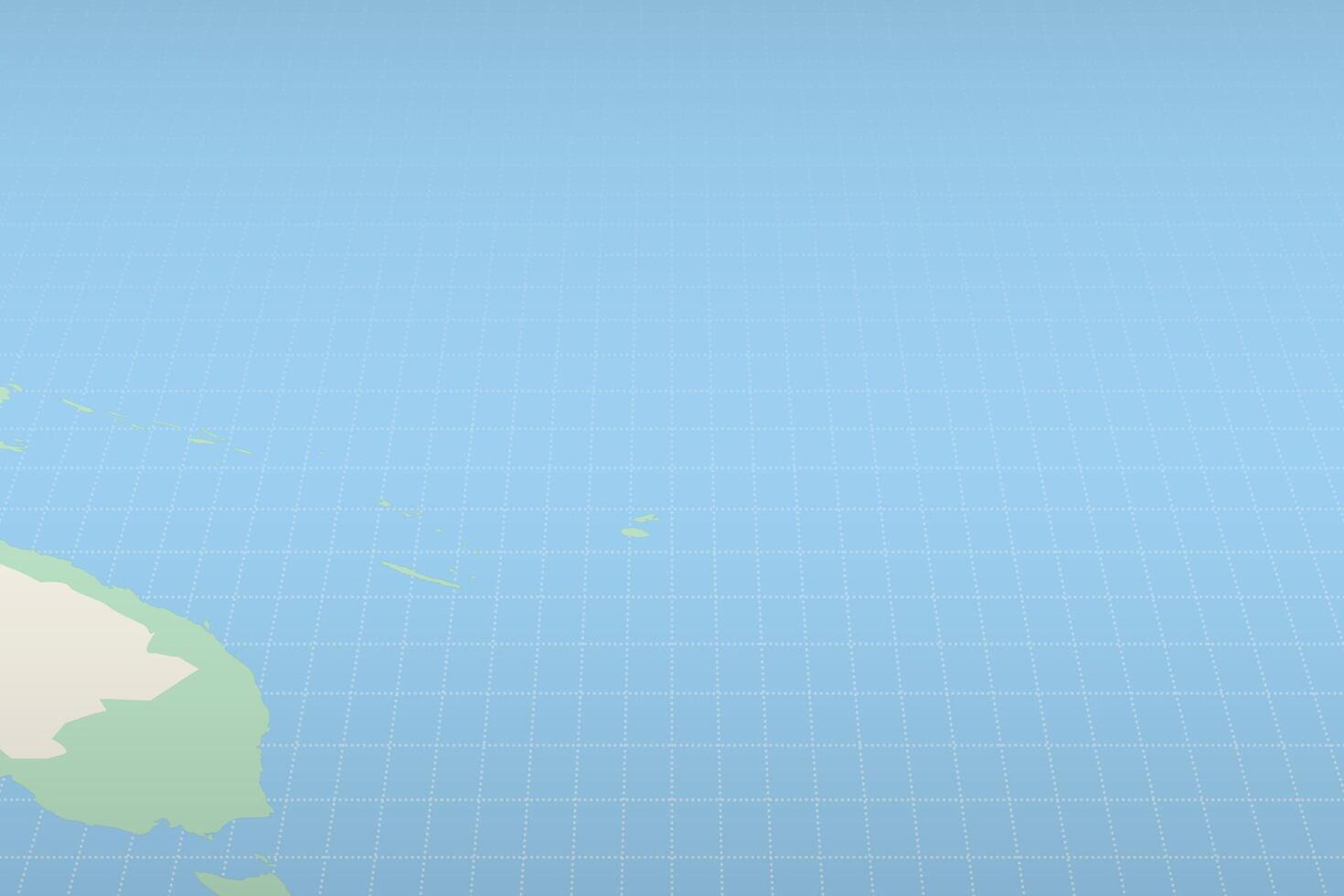 Tuvalu highlighted on a detailed map, geographic location of Tuvalu. vector