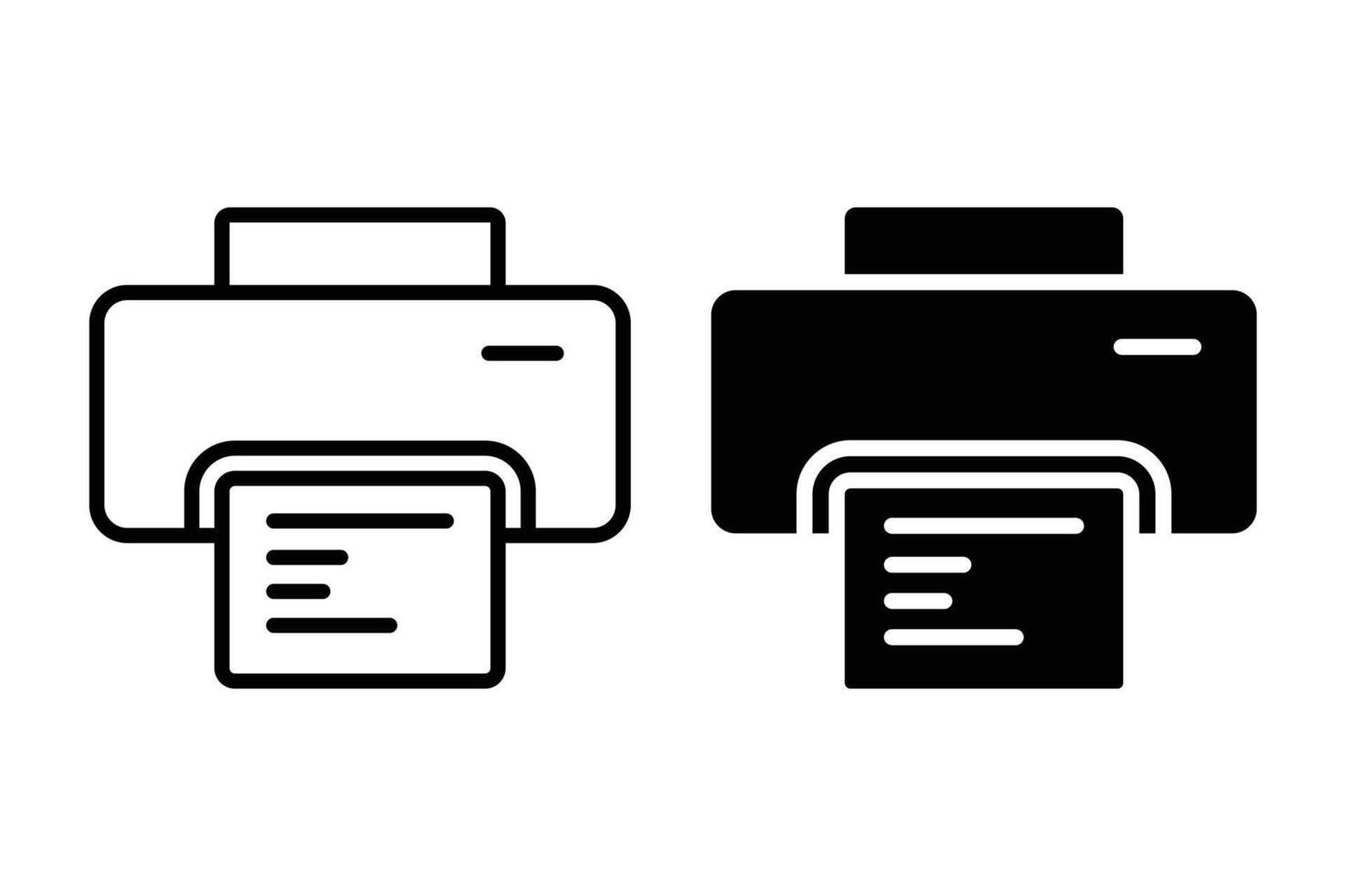 print machine icon vector