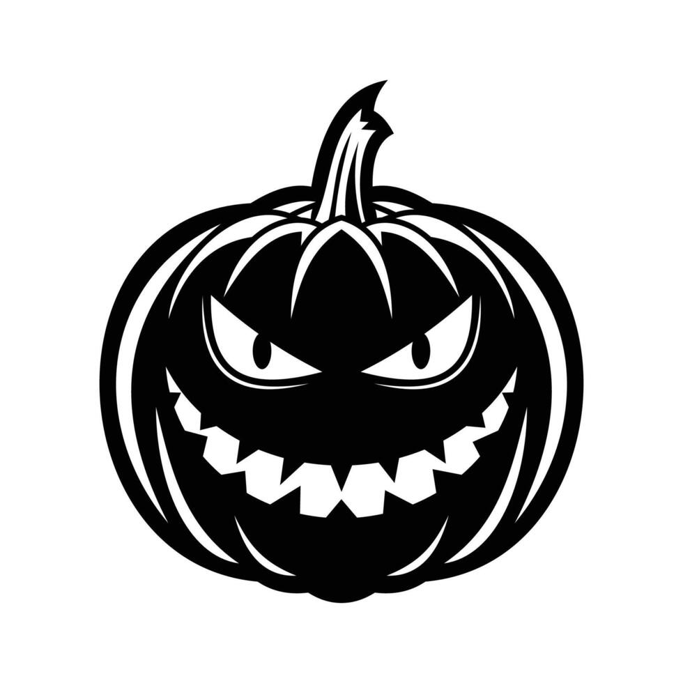 Halloween pumpkin head vector