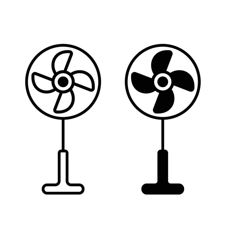Electric Fan Icons vector