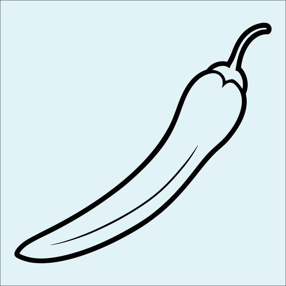 Black Silhouette of Whole Bell Pepper Vegetable for Food and Farming Designs vector
