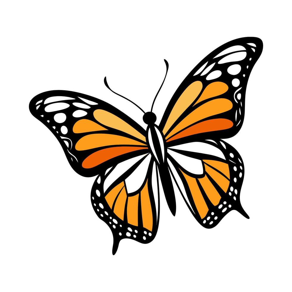 Monarch butterfly design vector