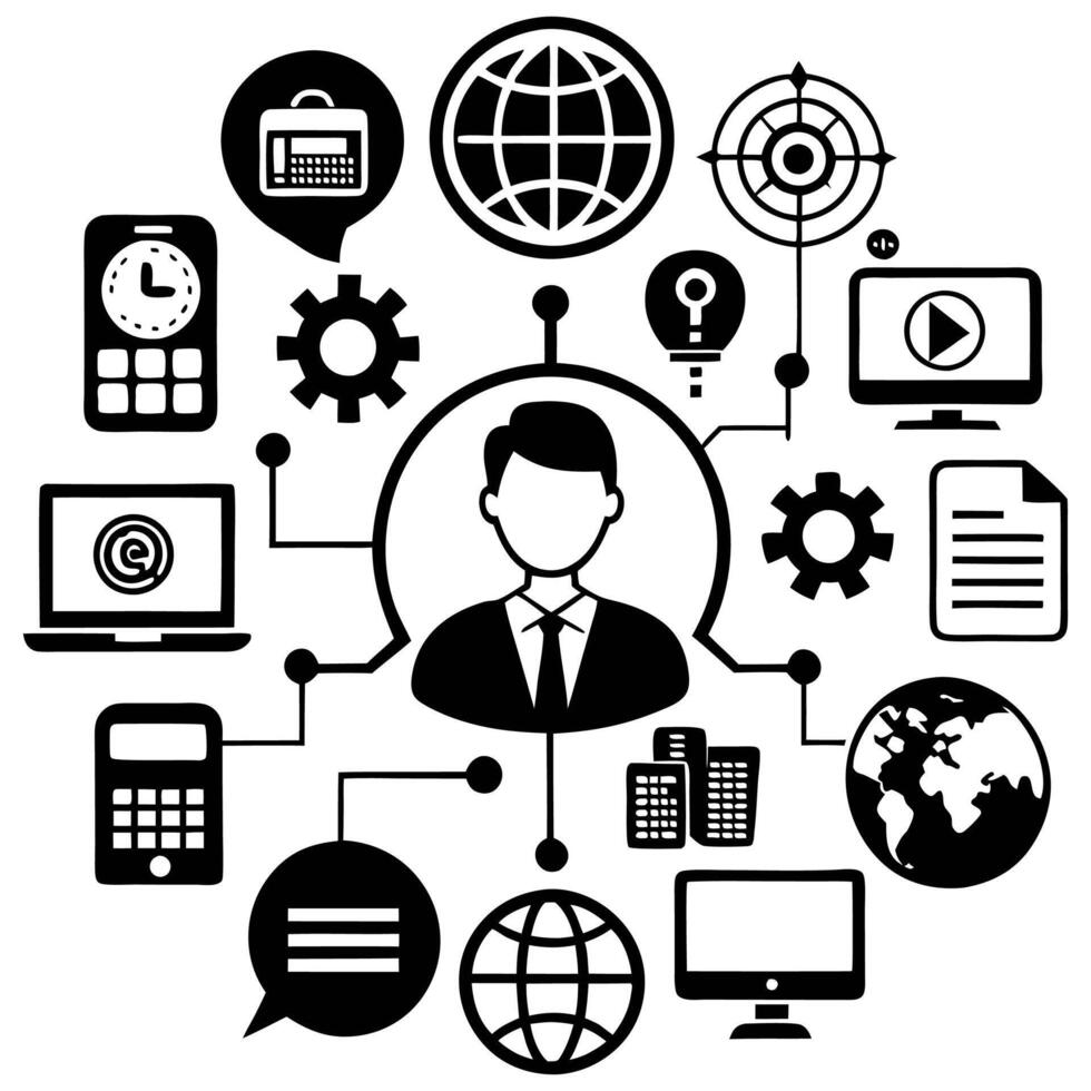 Business icons design vector