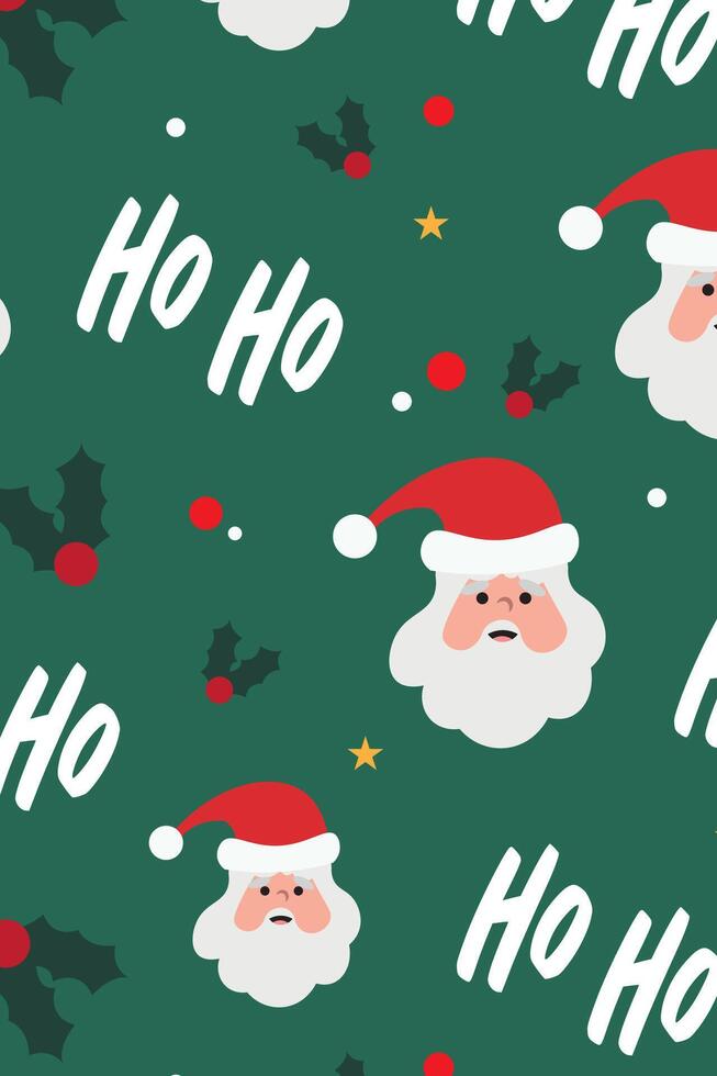 Christmas pattern background Wrapping paper vector