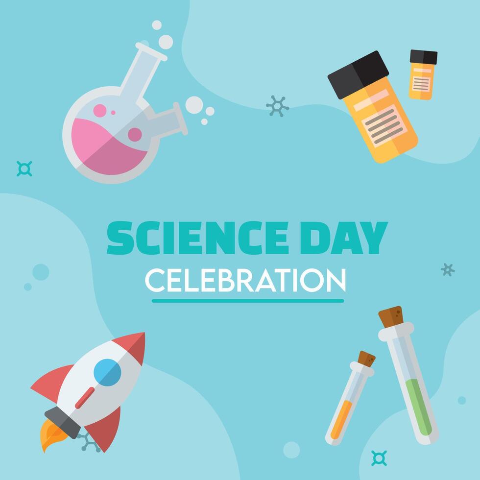 Rocket and science lab tools. vector