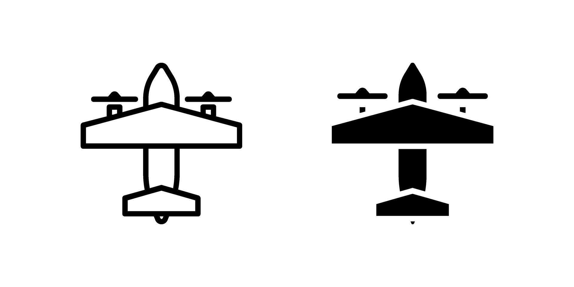 Powerful Bomber Plane Icon Pack vector