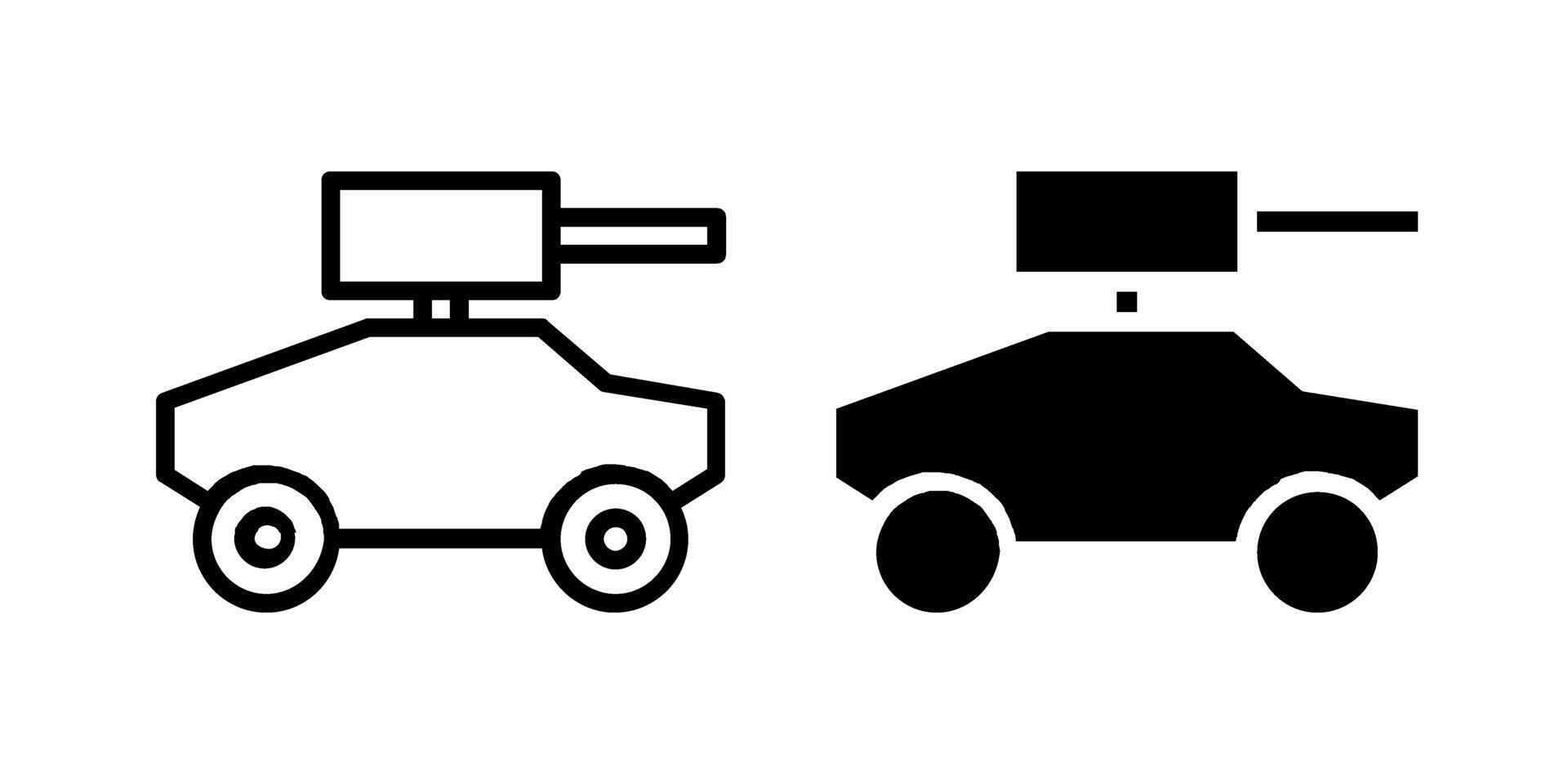 Tactical Army Car Icon Gallery vector