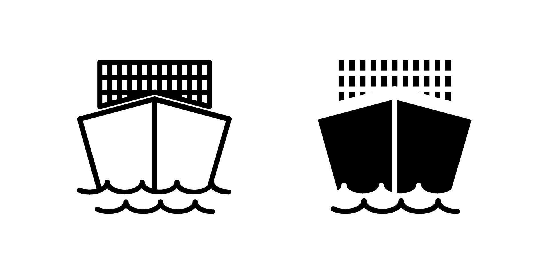 Mighty Cargo Ship Icon Pack vector