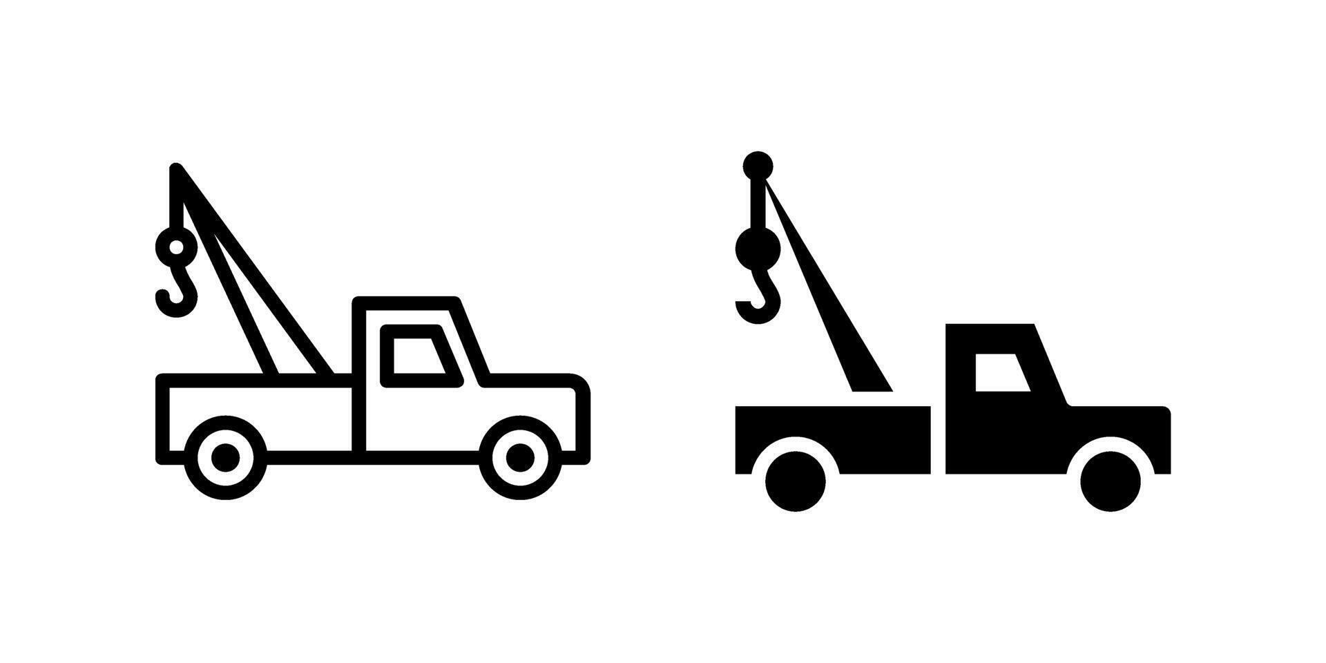 Reliable Tow Truck Icon Pack vector