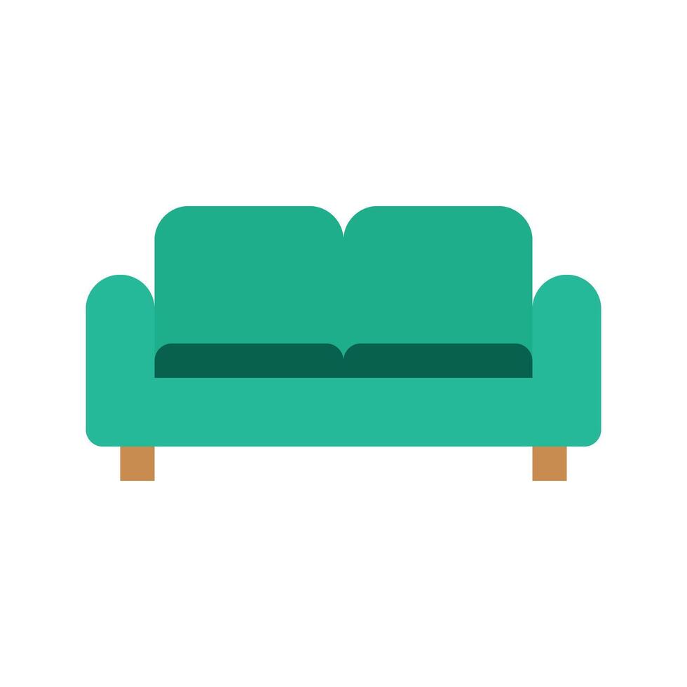 Flat couch for modern lounge setups vector