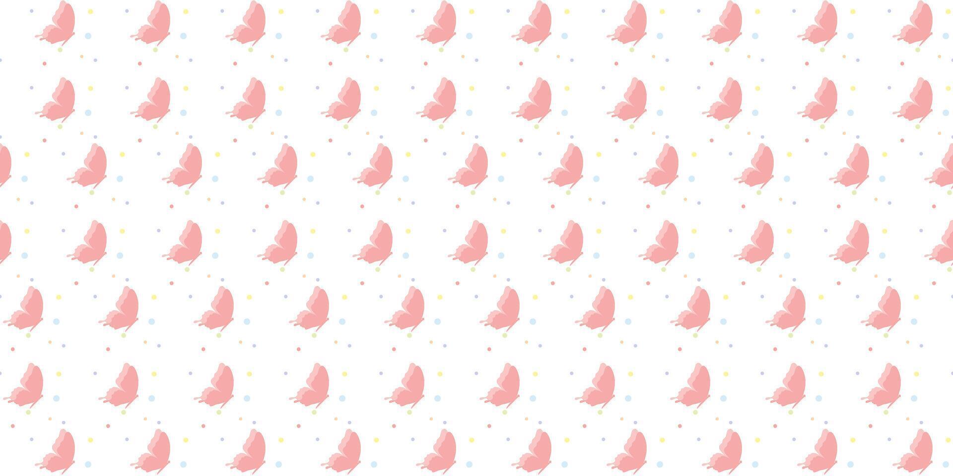 grid butterfly seamless pattern for textile vector