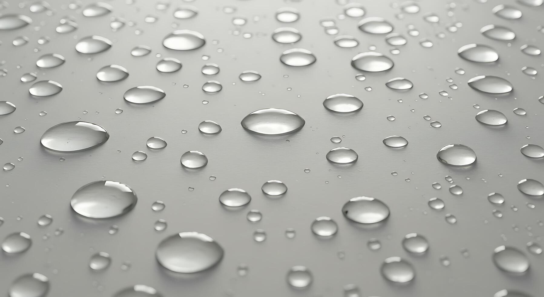Water drops on a surface photo