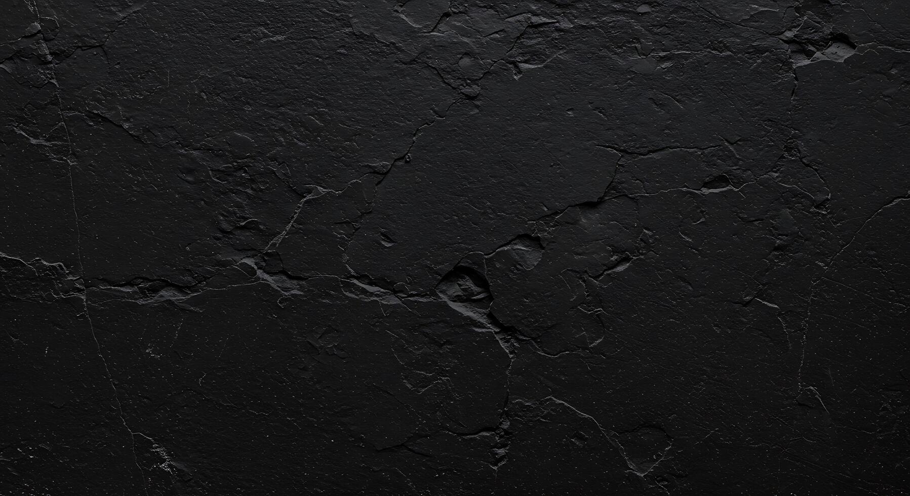 Black concrete wall background with cracks photo