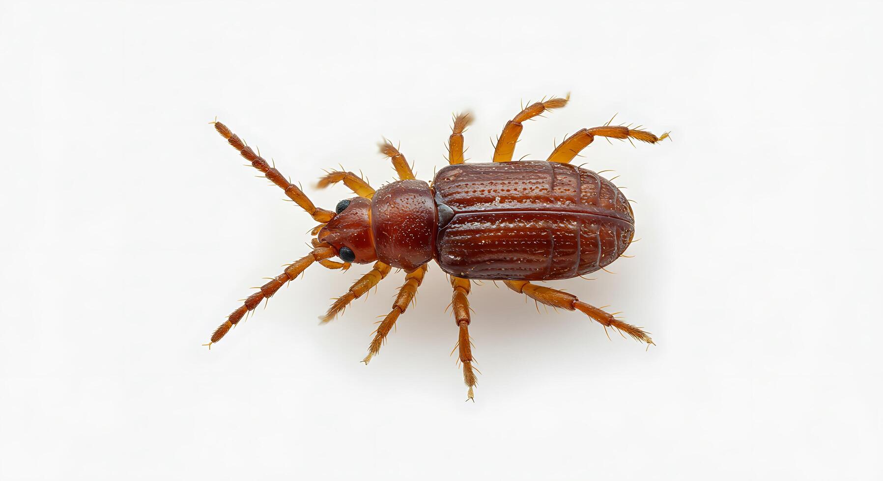 A brown bug on a white background photo